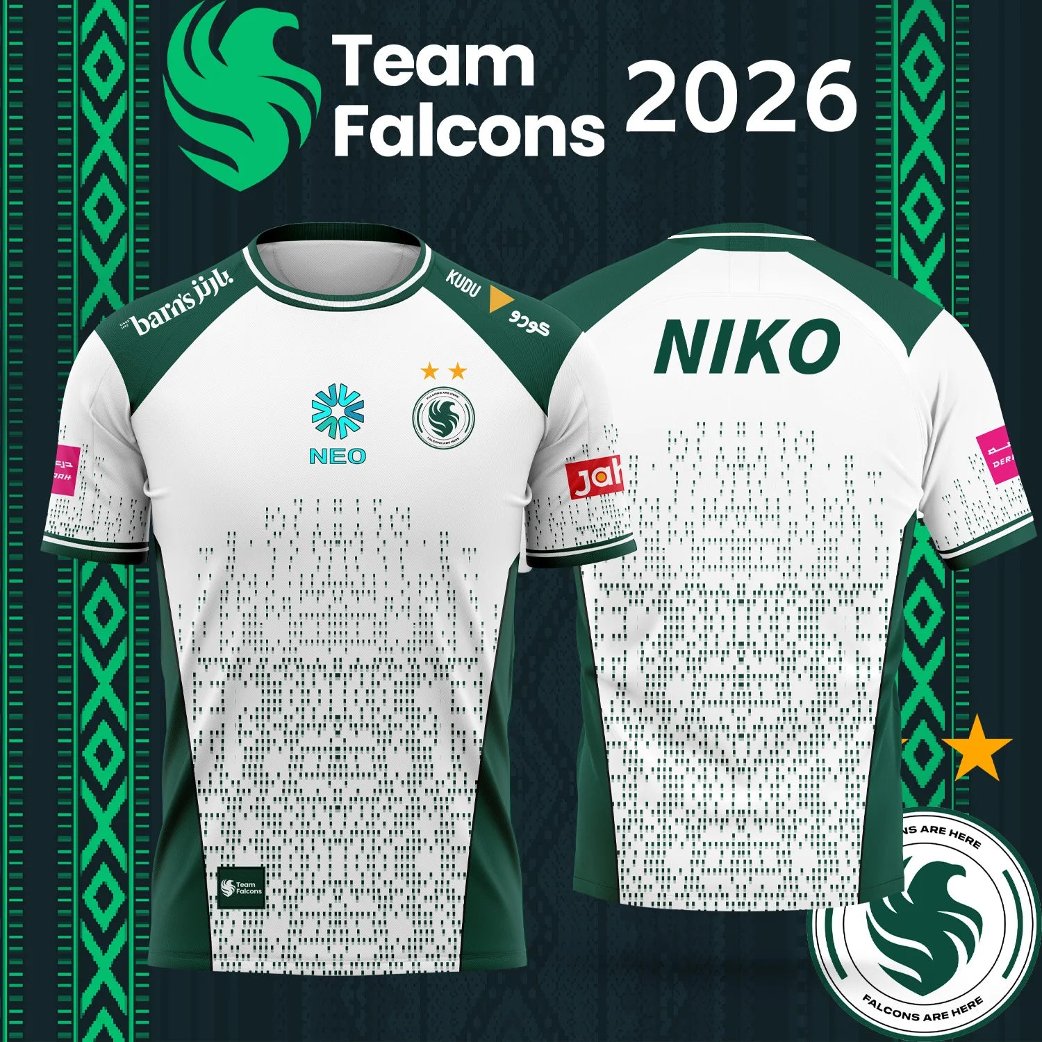 Esports Gaming T Shirt - 패밀리 매칭 2026 팀 팔콘스 NIKO