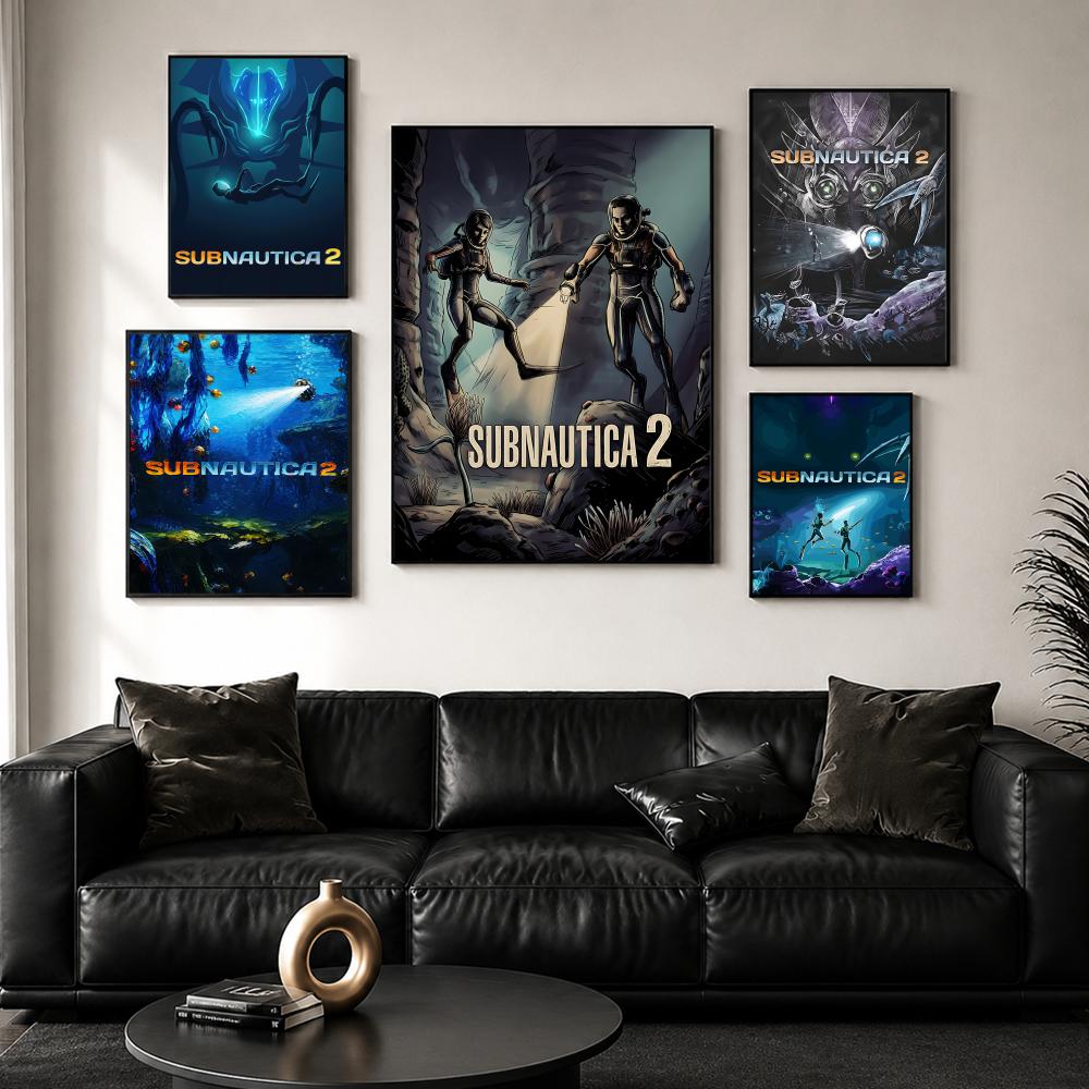 S-SubnauticaS 2 포스터 HD 벽 장식 게임 - Esports Gaming Lounge 리뷰 및 가격