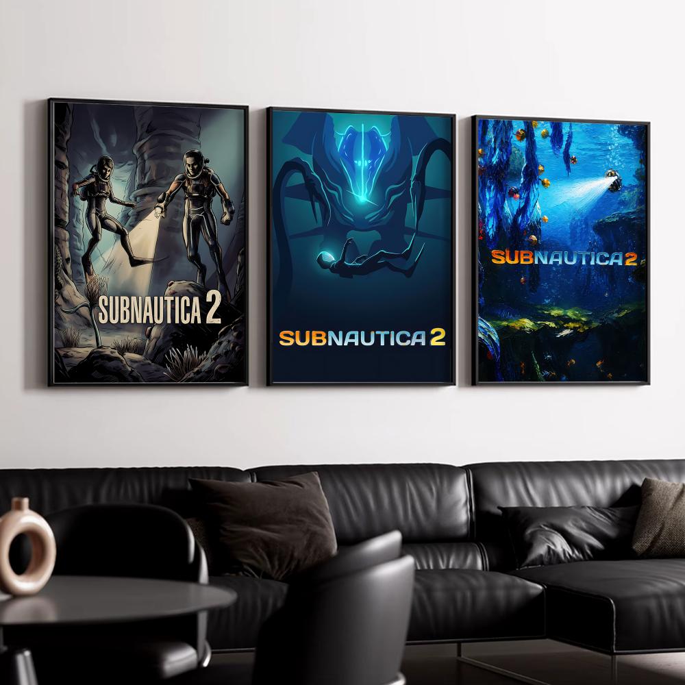 S-SubnauticaS 2 포스터 HD 벽 장식 게임 - Esports Gaming Lounge 리뷰 및 가격