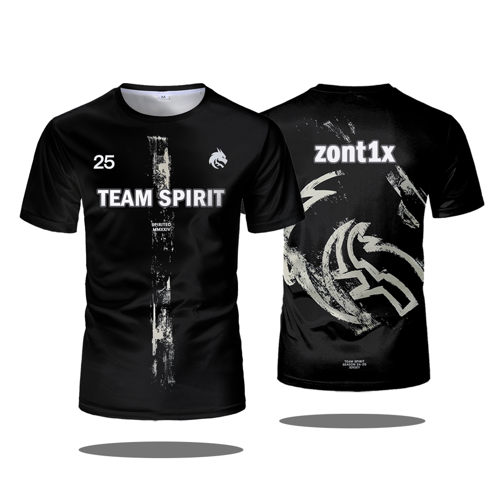 팀 스피릿 2025 새 유니폼 CS2 스포츠 유니폼 D - Esports Gaming T Shirt 리뷰 및 가격
