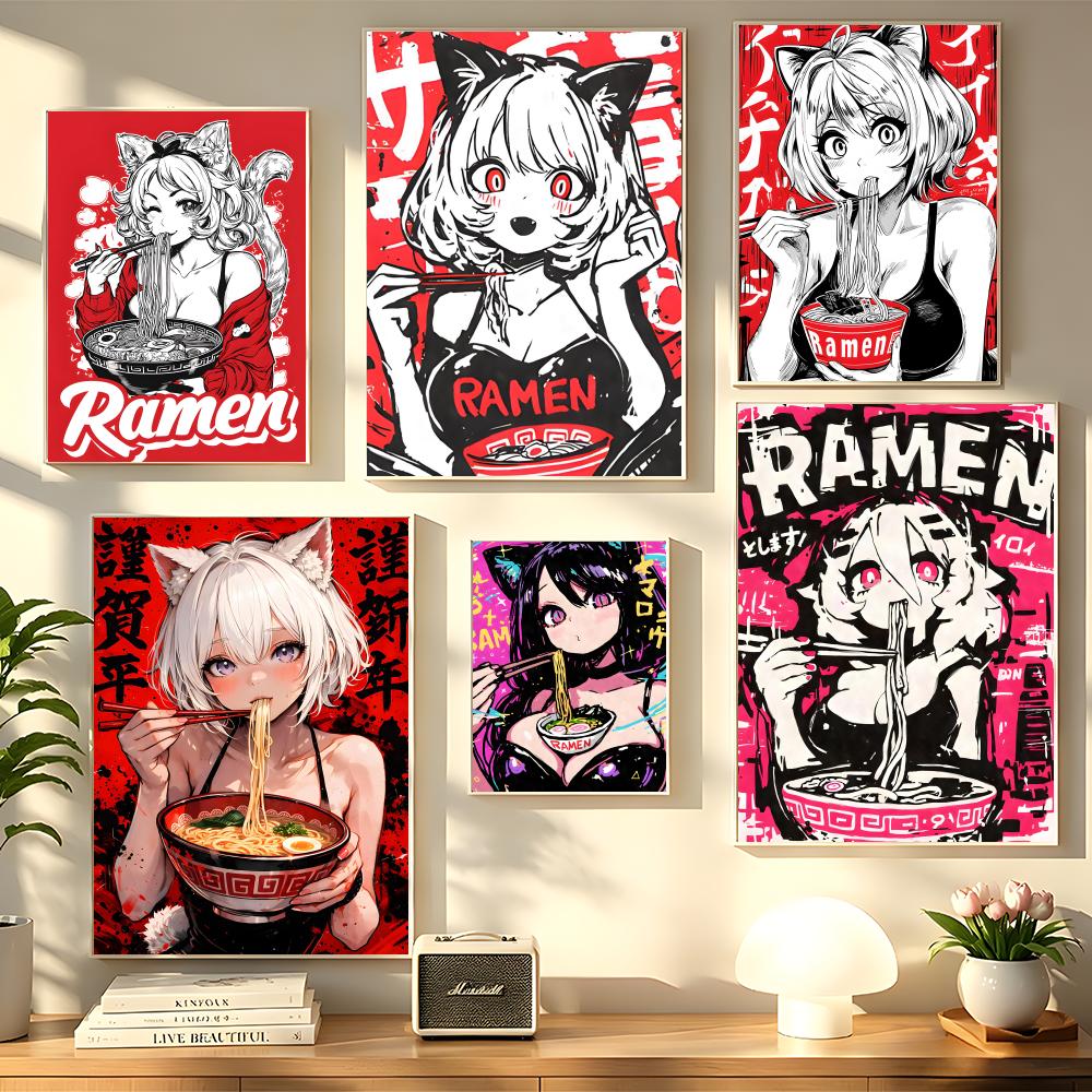 애니메이션 고양이 소녀 그림 캔버스 포스터 아트, 주름 - Esports Gaming Lounge 리뷰 및 가격