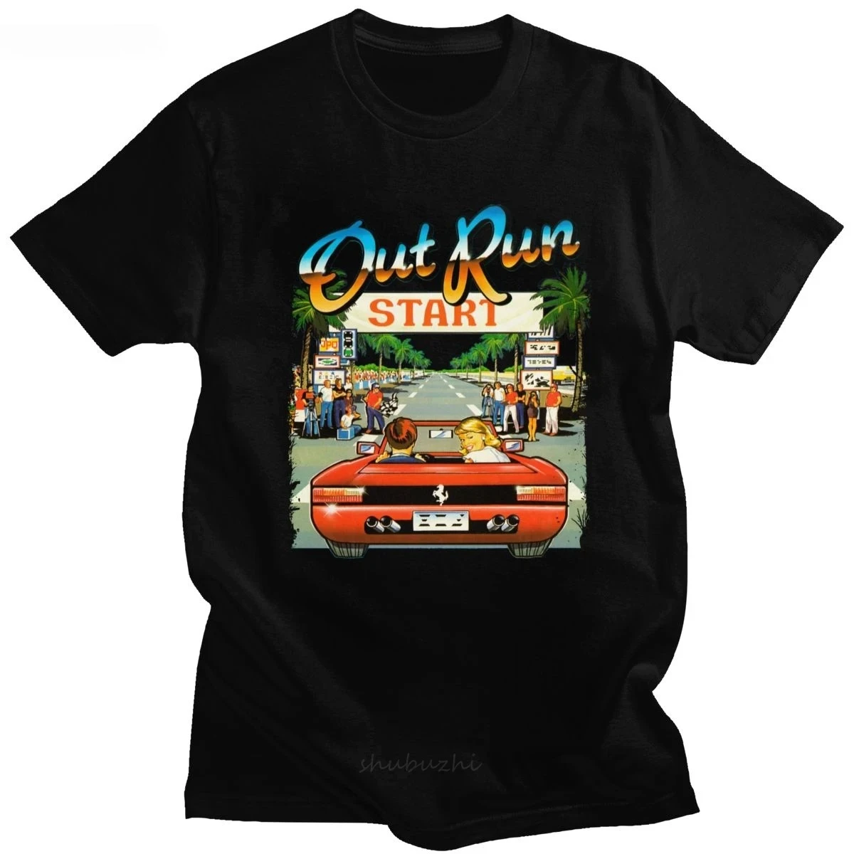 일본 아케이드 레이싱 비디오 게임 OutRun 티셔츠  - Esports Gaming T Shirt 리뷰 및 가격